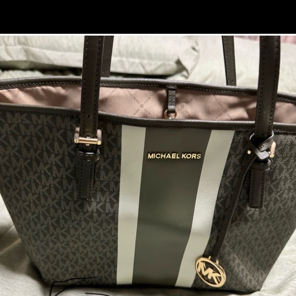 Michael Kors green  Signature Tote